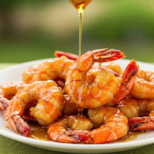 Tôm rim mật ong