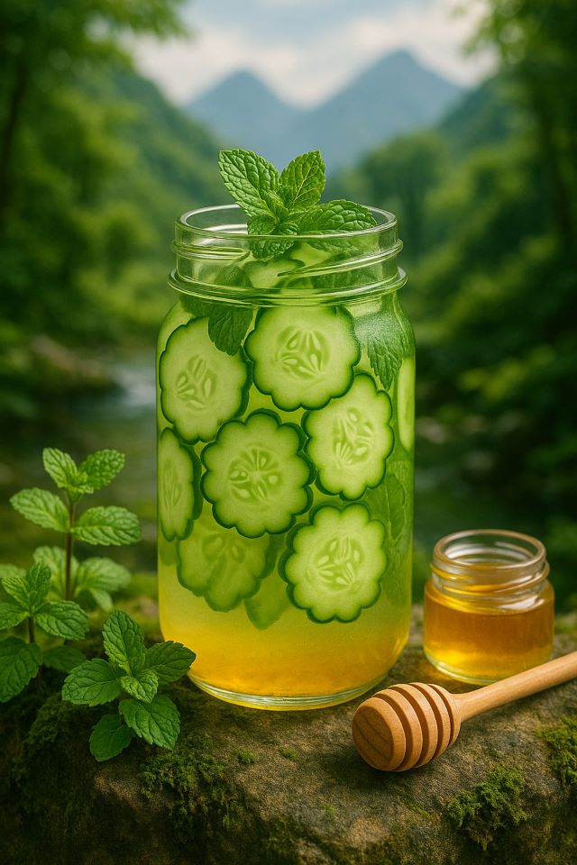 Detox dưa leo bạc hà mật ong Detox dưa leo bạc hà mật ong
