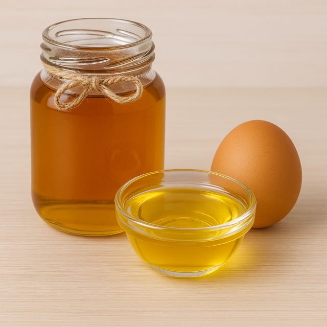 Ủ và dưỡng tóc bằng mật ong, dầu dừa và trứng gà Ủ và dưỡng tóc bằng mật ong, dầu dừa và trứng gà