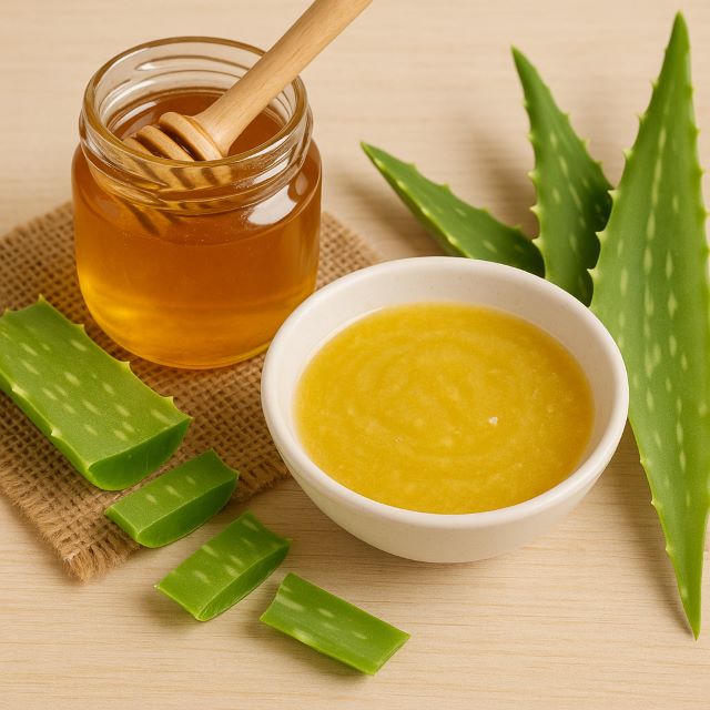 Mặt nạ mật ong và nha đam