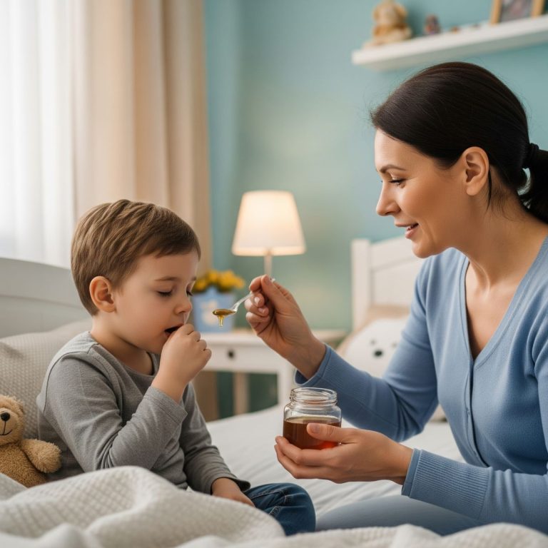 Cách trị ho cho bé bằng mật ong