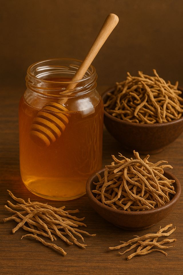Mật ong và bách bộ