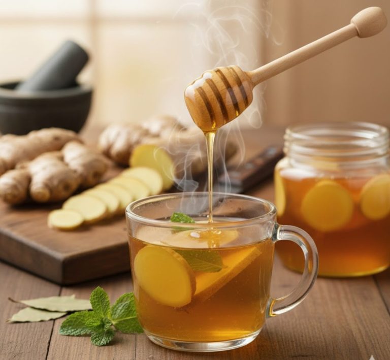 Mật ong với gừng: Công thức chữa cảm cúm tự nhiên