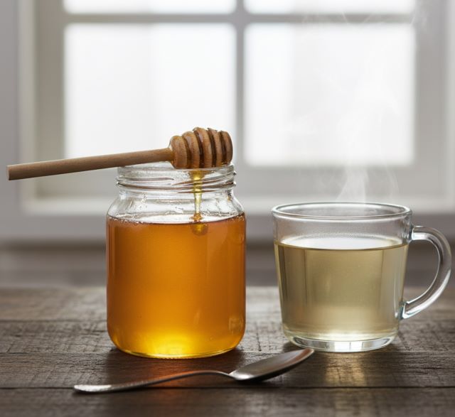 Pha mật ong với nước ấm